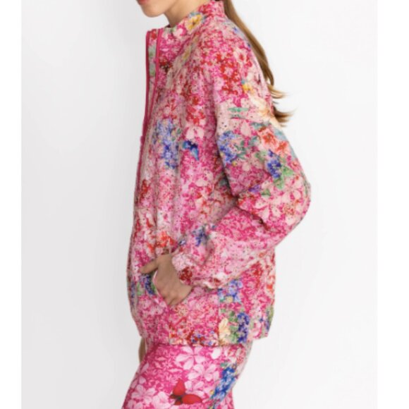 Johnny Was Floral Eyelet Jacket - Picture 3 of 11